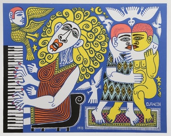 Rex Clawson, Piano Player, Screenprint