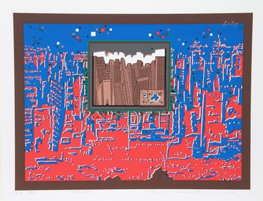 Risaburo Kimura, City 367, Screenprint