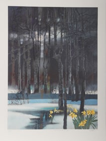 Robert Peak, Early Spring Forest (Chris Evert-Lloyd), Lithograph