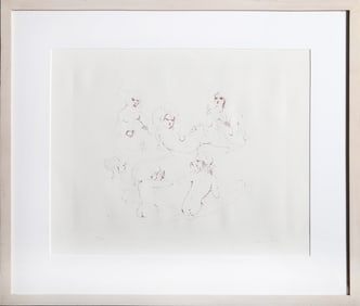 Leonor Fini, Six Nudes, Etching