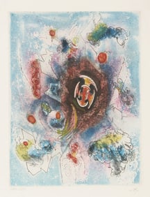 Roberto Matta, Le Conmer from Hom'mere III - L'Ergonaute, Aquatint Etching on Japon