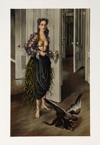 Dorothea Tanning, Birthday (Self Portrait at age 30, 1942), Lithograph on Arches