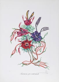 Salvador Dali, Anemone per Anti-Pasti (Anemone of the Toreador), Lithograph with embossing on Arches