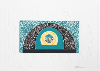 Martin Barooshian, Green Sea Turtle, Etching, Aquatint and Intaglio