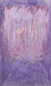 Arnaldo Coen, Pink Abstract, Gouache On Paper