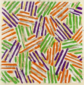 Jasper Johns, Cross Hatch (Untitled ULAE S.13), Screenprint on Parchment