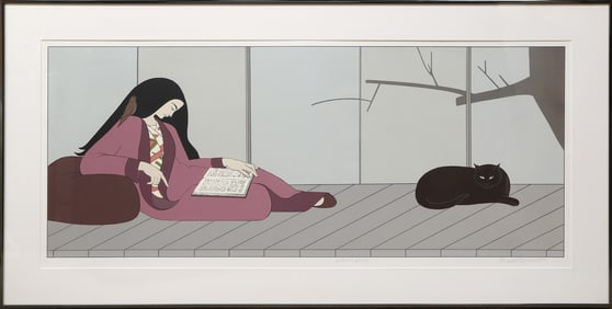 Will Barnet, Aurora (Red), Color Screenprint on Lenox