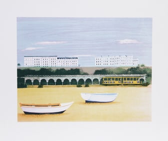 Mary Faulconer, Beach at Brighton, Lithograph