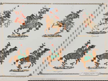 Gaston Girault, Les Soldats (Regiment de Chasseurs a Cheval), Lithograph
