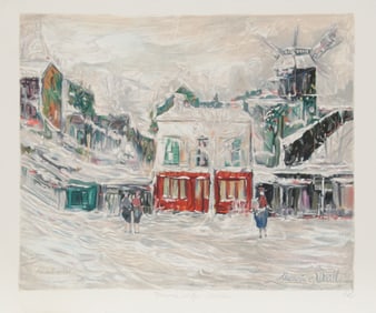 Maurice Utrillo, Montmartre, Lithograph