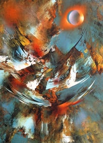 Leonardo Nierman, Cosmic Energy 3, Lithograph with embossing