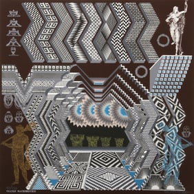 Pedro Friedeberg, Teatro Microbiotico, Screenprint