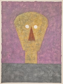Rufino Tamayo, Cabez sobre fondo Rosa, Etching
