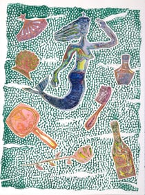 Sheila Goloborotko, Oferenda a Yemanja, Intaglio Etching and Aquatint on Arches