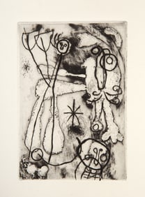 Joan Miro, Anti Platon (D 312), Etching on Rives