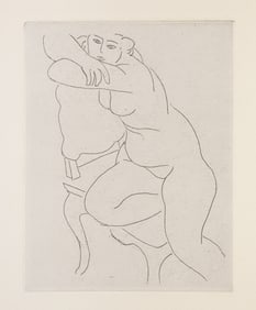 Henri Matisse, Nu au Fauteuil, Etching on Arches