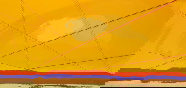 Joseph Grippi, Flight Paths, Screenprint Monoprint