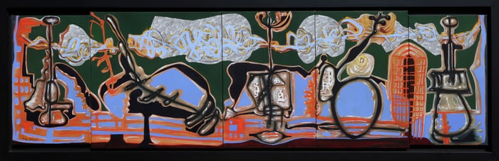 Eduardo Arranz-Bravo, Tilo I, Oil on Canvas, polyptych