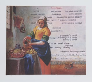 George Deem, Words by Ronald Vance, Lithograph