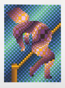 Victor Vasarely, Harlequin Sportif, Screenprint