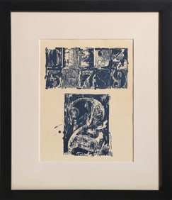 Jasper Johns, 0-9, Number 2, Lithograph on Angoumois Paper