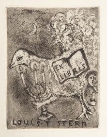 Marc Chagall, Die Begierde II, Etching and Aquatint on wove paper
