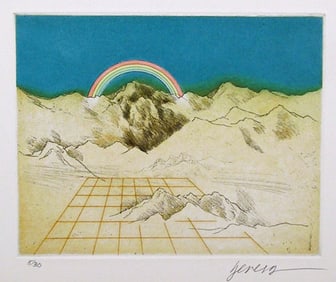 Miguel Herrera, Cordillera from Instructions, Etching and Aquatint