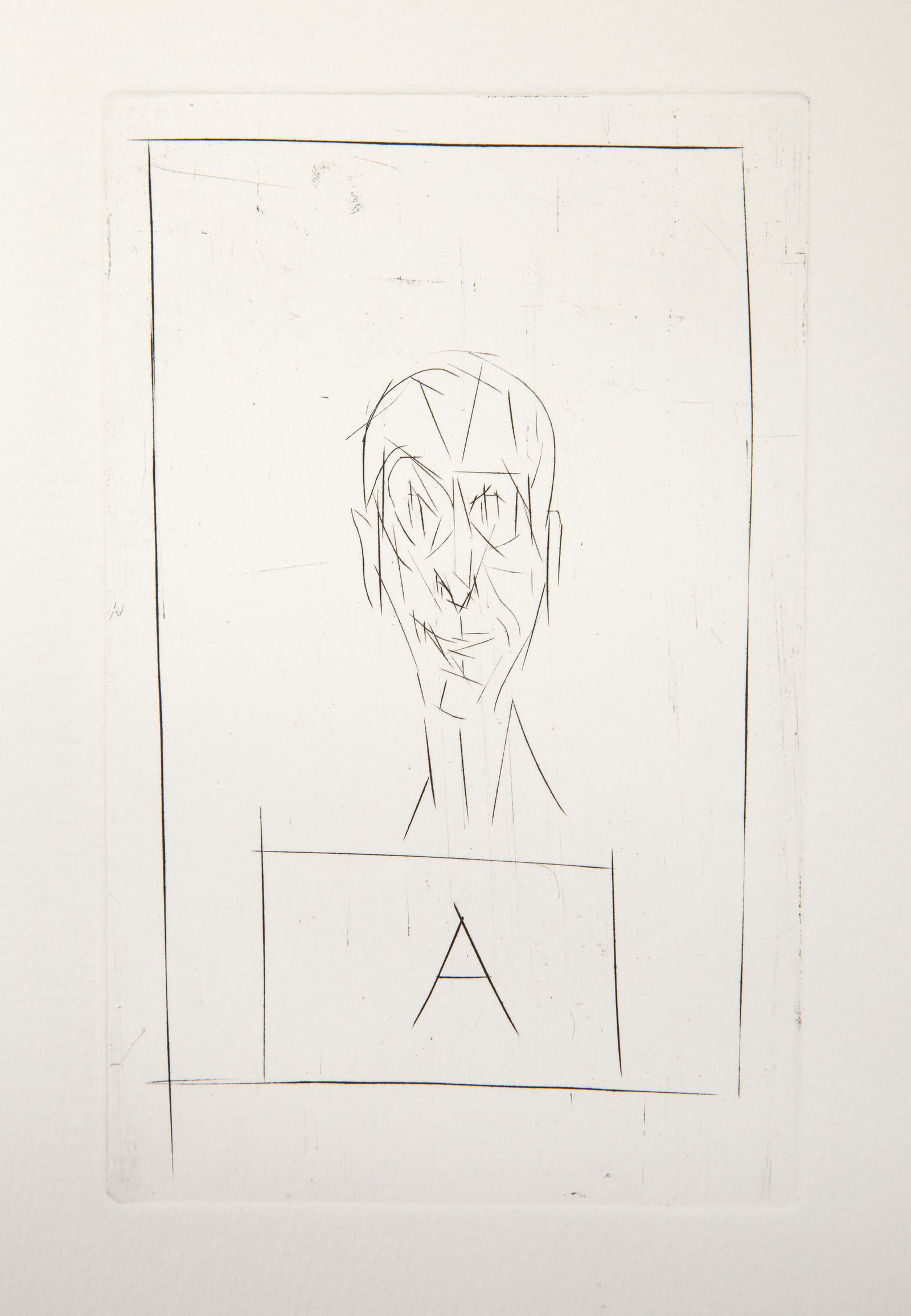 Alberto Giacometti, Histoire de rats (Alexandre Kojeve), Etching on Arches (1 of 4)