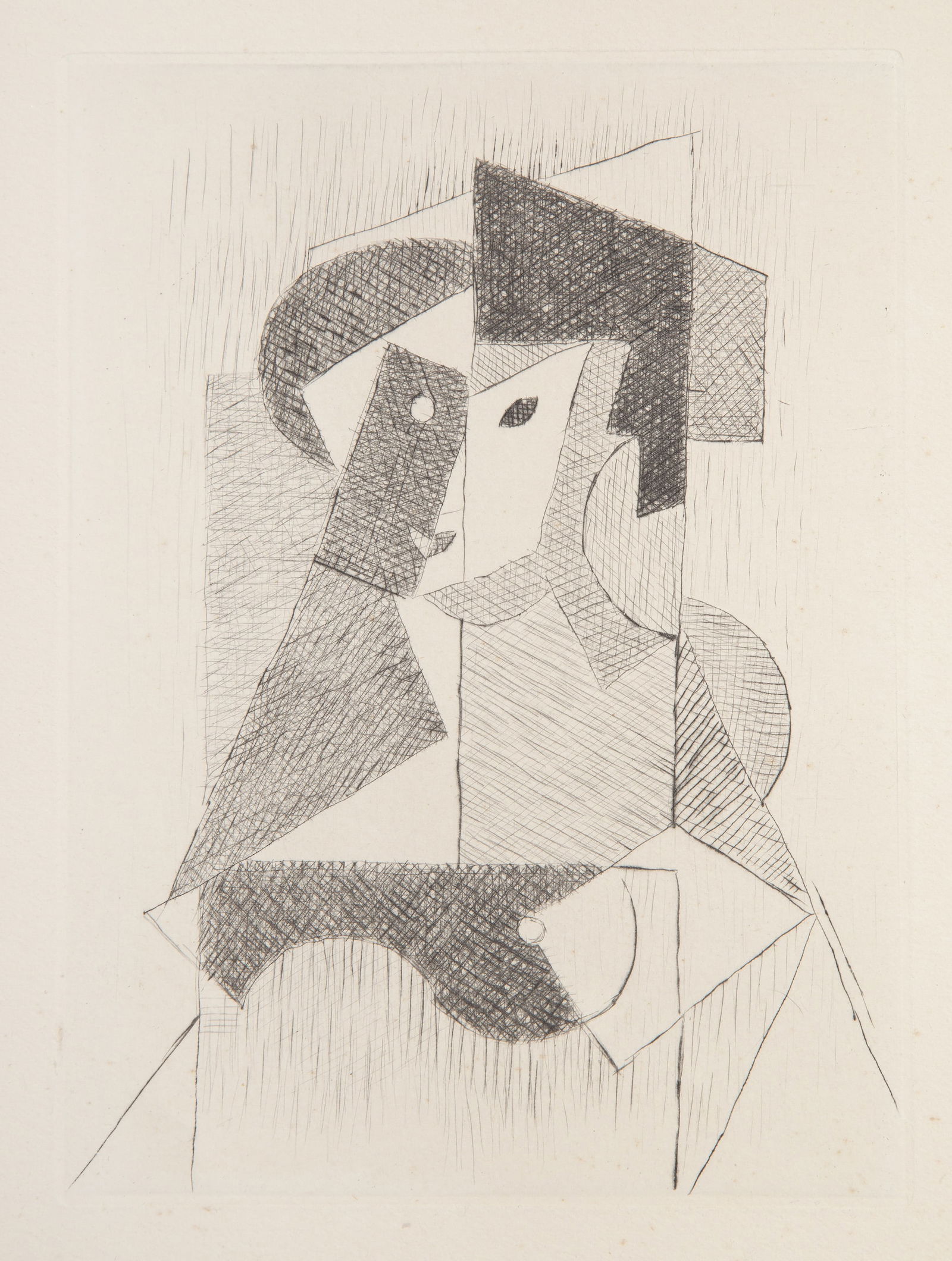 Jean Metzinger, Femme, Drypoint on wove paper (1 of 4)