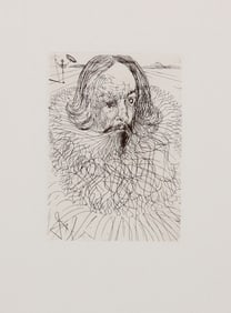 After Salvador Dali, Cervantes, Etching