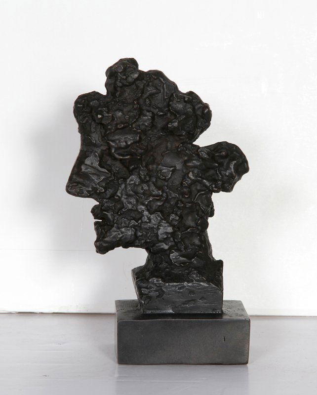 Max Weber, Profile 2, Bronze Sculpture: Artist: Max Weber, Russian/American (1881 - 1961) Title: Profile 2 Year: 1959 Medium: Bronze Sculpture, signature and date inscribed Size: 7 in. x 4 in. x 1.75 in. (17.78 cm x 10.16 cm x 4.45 cm)