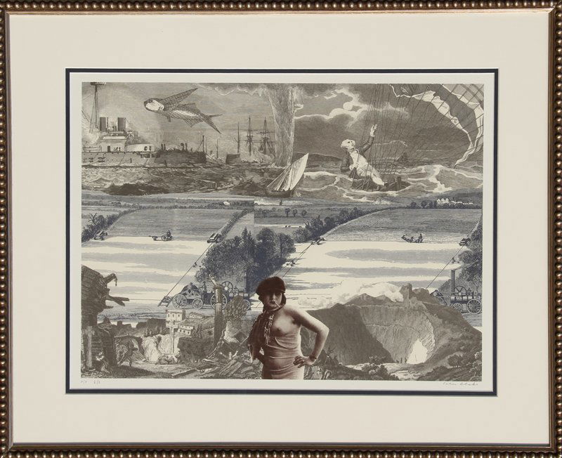 Peter Blake, untitled, Aquatint Etching: Artist: Peter Blake, British (1932 - ) Title: untitled Medium: Aquatint Etching, signed and numbered in pencil Edition: P/P 2/2 Size: 15 in. x 20.5 in. (38.1 cm x 52.07 cm) Frame Size: 23 x 29.5 inche
