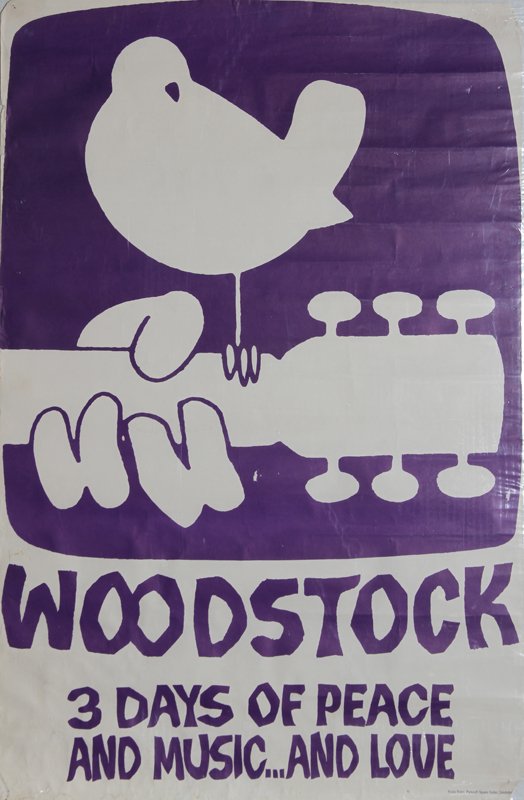 Arnold Skolnick, Woodstock Poster Purple: Artist: Arnold Skolnick, American Title: Woodstock Year: 1969 Medium: Poster Size: 36.5 in. x 24 in. (92.71 cm x 60.96 cm)