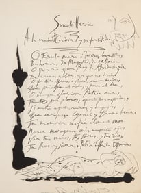 Pablo Picasso, Gongora (Soneto Heroico), Etching
