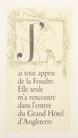 Wifredo Lam, L'Antechambre de La Nature, Etching