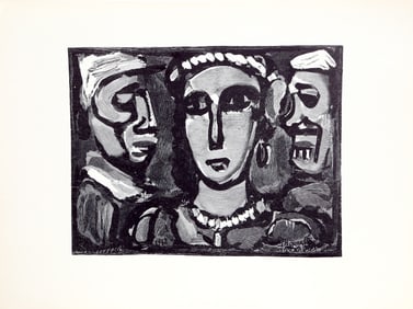 After Georges Rouault, Les Visages, Lithograph