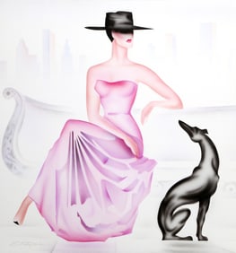 Erik Freyman, Woman's Best Friend, Airbrush on paper