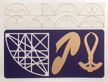 Lucio del Pezzo, Tycho Brahe, Screenprint