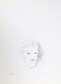 After Marie Laurencin, Visage, Etching with Aquatint