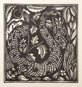 Raoul Dufy, The Serpent, Woodcut on laid paper