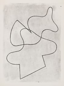 Jean Arp, A Travers Les Myrtes du Reve, Etching on BFK Rives