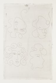 Henri Matisse, Portrait Studies, Etching on BFK Rives