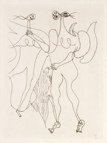 Georges Braque, La Theogonie D'Hesiode Vallier 20, Etching on Hollande Van Gelder