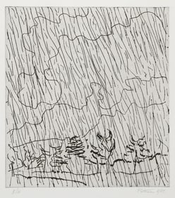 Wallace Putnam, Rain Clouds, Etching