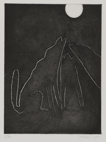 Wallace Putnam, Full Moon, Etching