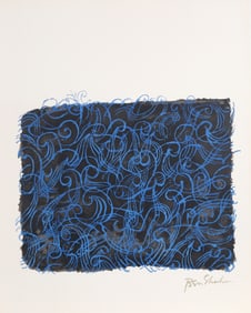 Ben Shahn, The Sea Itself from the Rilke Portfolio, Lithograph on Richard de Bas