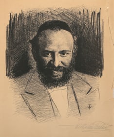 Wilhelm Taubert, Portrait of Nehemias Anton Nobel, Lithograph
