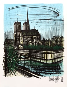 Bernard Buffet, Notre Dame, Lithograph