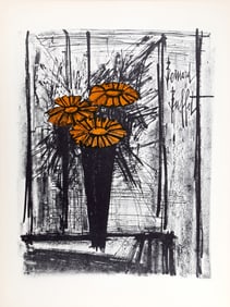 Bernard Buffet, Bouquet, Lithograph
