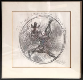 Chaim Gross, Sabbath, Pencil on paper